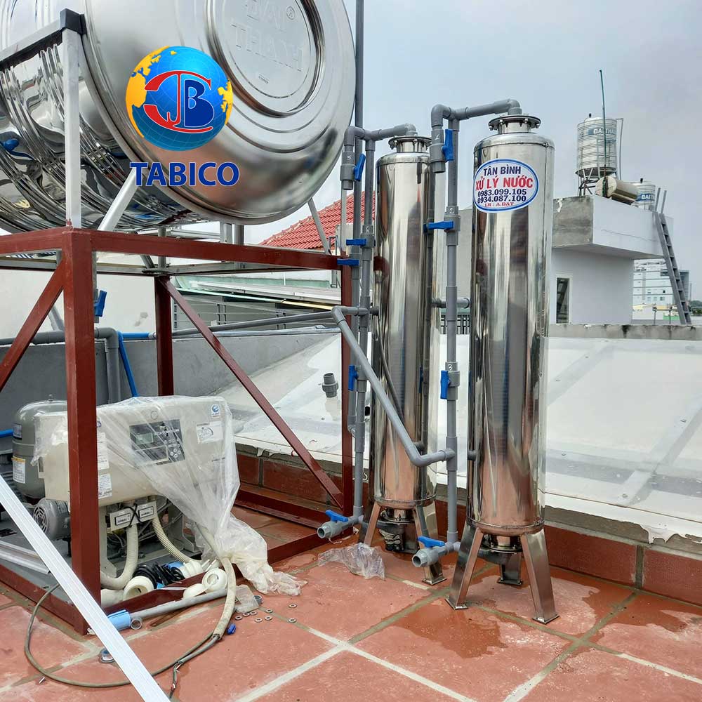 Bộ lọc nước máy sinh hoạt đầu nguồn ở Tân Phú, HCM