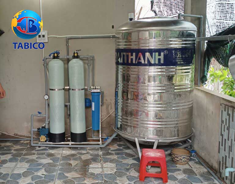 bộ lọc nước máy sinh hoạt 2 cột công suất 1000l/h